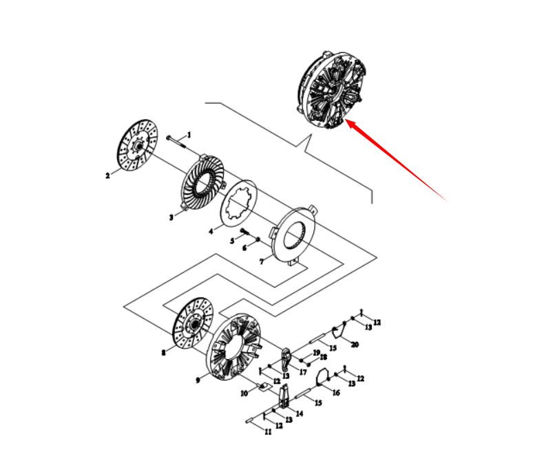 TB550.211 Clutch Assembly for  - Farming Is Part Of Agriculture recension och pris